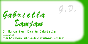 gabriella damjan business card