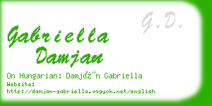 gabriella damjan business card